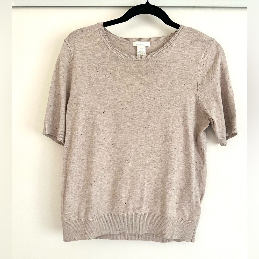 H&M Light Beige Short Sleeve Tee